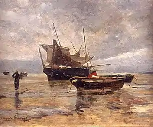 Bateaux de pêche à Cancale (1876), musée des Beaux-Arts de Pau.