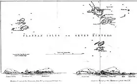 Ancienne carte des îles Flannan - 1898