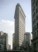 Flatiron Building, (1902), par Daniel Burnham, New York, style Beaux-Arts.