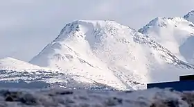 Vue de Flattop Mountain depuis le sud d'Anchorage.