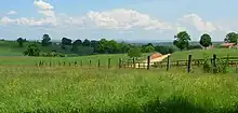 Flavignac, vallon du Brouillet, vue vers Limoges.