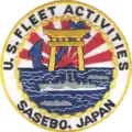 Emblème de la United States Fleet Activities Sasebo.