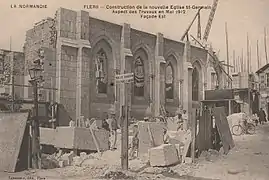 Chantier de la nouvelle église Saint-Germain.