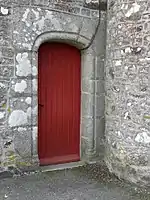 Porte de la chapelle septentrionale.