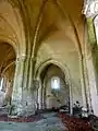 Croisillon sud, vue vers l'est sur la chapelle.