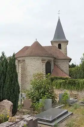 Abside du côté est, vers le cimetière.