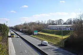 La tangentielle d'Orléans à Fleury-les-Aubrais (Aire urbain d'Orléans)