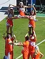 Les « cheerleaders » lors d'un match.