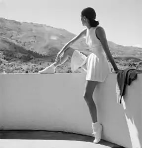 Teniswoman en 1947.
