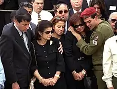 La famille d'Yitzhak Rabin à ses funérailles.