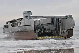 L'EDA-R, engin de débarquement amphibie rapide.