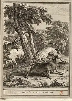 Image illustrative de l’article Le Lion et l'Âne chassant