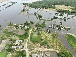 Inondation dans l'oblast de Kherson, 10 juin 2023.