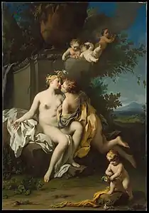 Jacopo Amigoni, Flore et Zéphyr (années 1730), New York, Metropolitan Museum of Art.