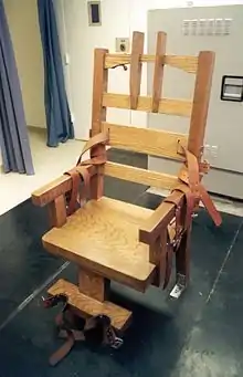 Chaise électrique de la prison