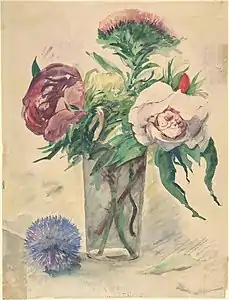 Fleurs dans un vase (entre 1884 et 1904), New York, Metropolitan Museum of Art.
