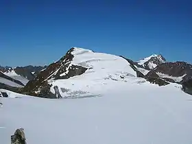 Fluchtkogel depuis le Dahmann Spitze au sud-ouest.