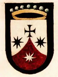 Blason de l'ordre du Carmel déchaussé diffusé en 1605.