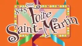 Logo de la 845e Foire Saint-Martin, en 2015.