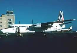 Fokker F27-500 à Perpignan en 1982