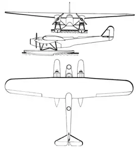 vue en plan de l’avion