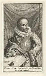 Portrait de Cervantes d'après William Kent