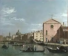 Disciple de Canaletto, Santa Croce sul Canal Grande, après 1738, Londres, National Gallery.