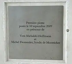 Plaque d'inauguration