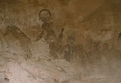Peinture rupestre de Jabarren.