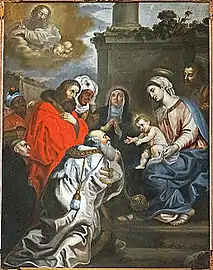 Le tableau de l'Adoration des magesÉglise Saint-Léger