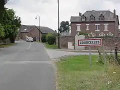 L'entrée de Courcelles.