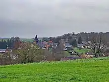 Vue générale depuis la route de Haute-Fontaine.