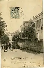 Une rue du village vers 1910.
