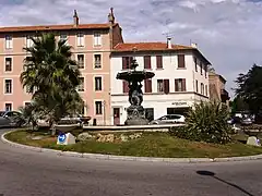 La fontaine des cinq continents.