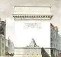 Projet de fontaine près de l'église Saint-Eustache, 1766.