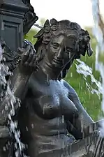 Amphitrite, détail de la fontaine de Tourny, Québec.