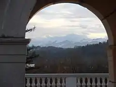 Vue sous la fontaine de Vigny