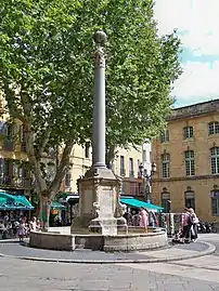 Fontaine de l'hôtel de ville, Aix-en-Provence.