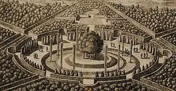 La "Fontaine de l'isle à Chaville", Pérelle, vers 1680.