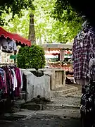 La fontaine de la place du marché.