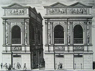 Fontaine des Innocents à Paris (1546–1549) dans sa forme originale.