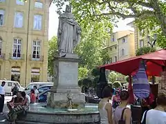 David d'Angers, Monument au roi René (1823) sur le cours Mirabeau à Aix-en-Provence.