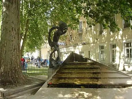 Le Torrent (1882), fontaine, Grenoble, Jardin de ville.