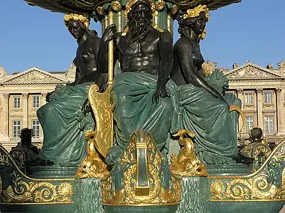 La Fontaine des Fleuves, place de la Concorde.