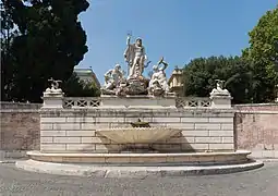 Fontaine Piazza del Popolo.