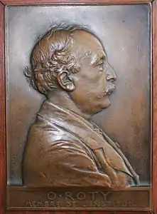 Oscar Roty, plaquette en bronze.