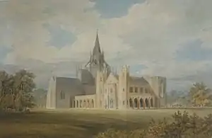 Fonthill Abbey from the South West, 1799.