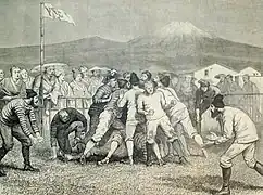 Match de rugby en 1874.