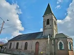 L'église, côté nord.