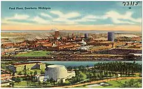 Usine Ford River Rouge Complex de Détroit vers 1930